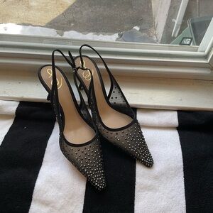 Sam Edelman Black Studded Heels